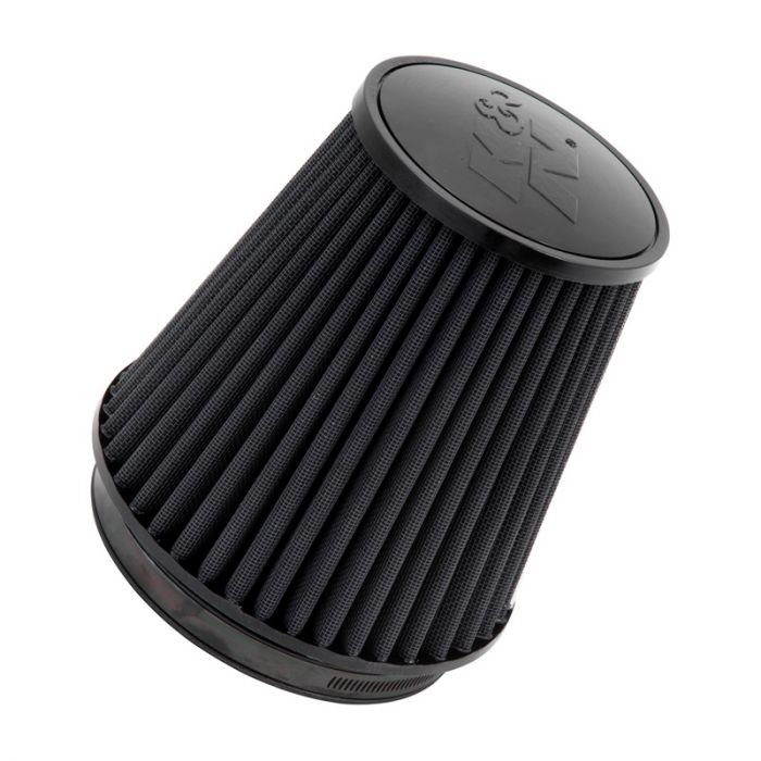 K&N Filtre à Air Noir Dryflow Universel Conique 152mm raccordement, 191mm de base, 133mm en haut, 191mm hauteur (RU-3101HBK)