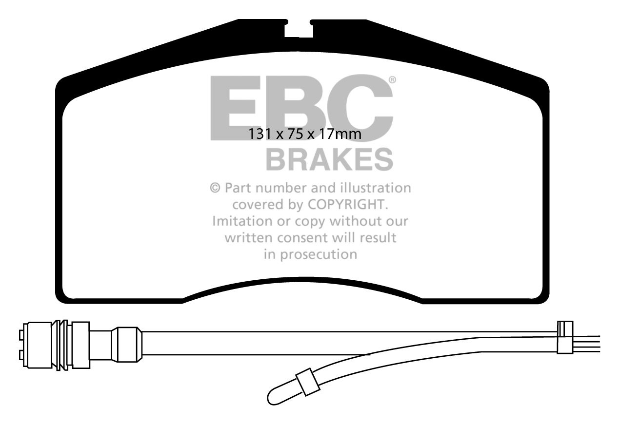 EBC Brakes PORSCHE 911 (993) 3.6 Carrera 4S 96-97 Remblokken voo