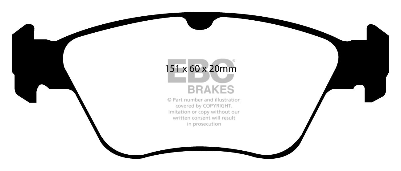EBC Brakes ALFA ROMEO Alfetta 1.6 72-83 Remblokken achterzijde g