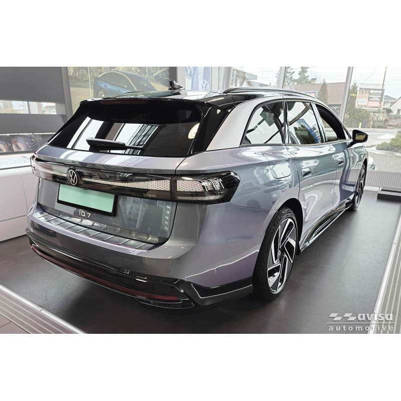 Protection de seuil arrière inox sur mesure pour Volkswagen ID.7 Tourer 2024- 'Ribs'