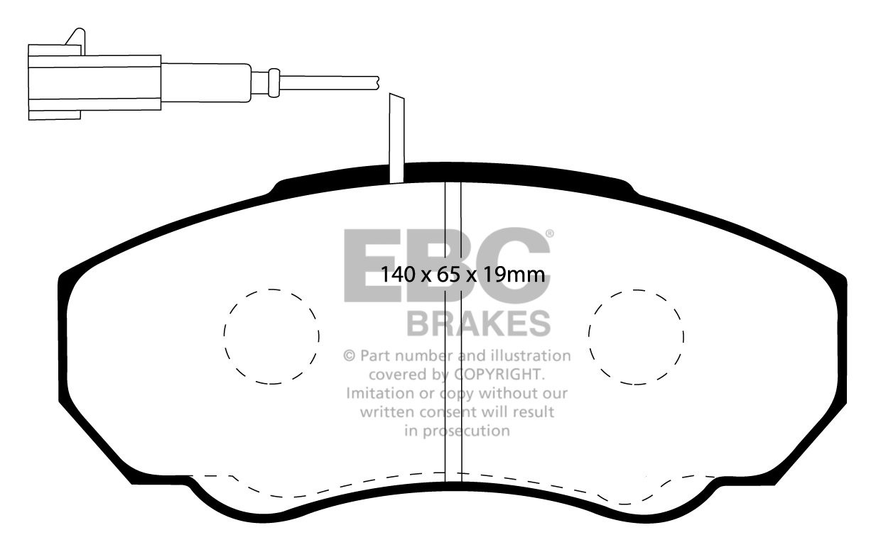 EBC Brakes PEUGEOT BEDRIJFSWAGEN Boxer 2.0 TD 2001-2006 Remblokk