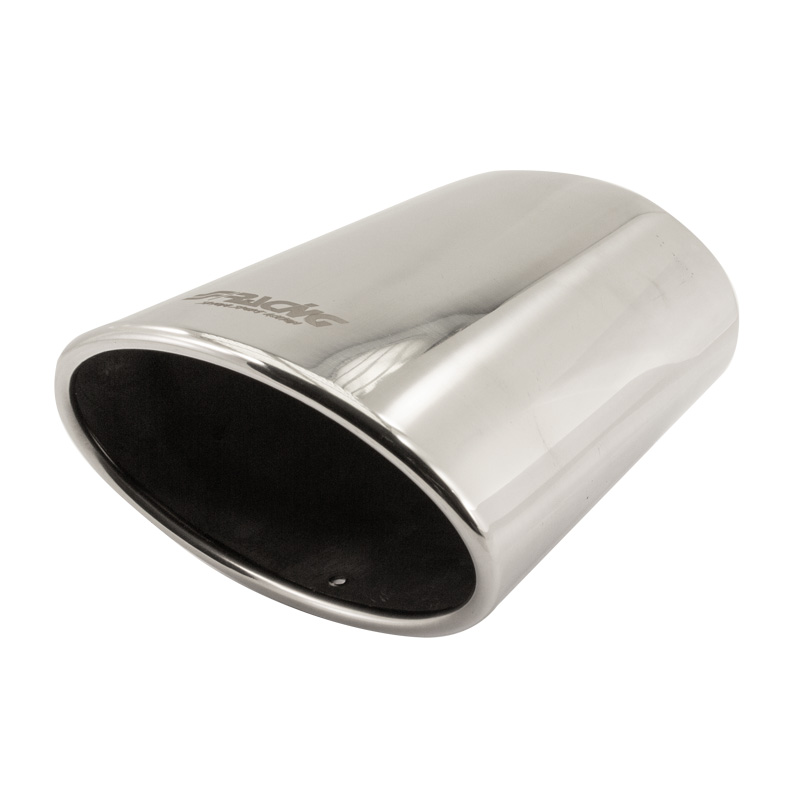Simoni Racing Embout d'Échappement Ovale/Oblique Inox - 150x100xL250mm - Montage ->54mm