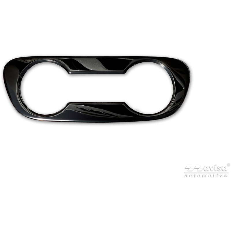 Avisa Enjoliveurs pour porte-gobelet Acier Inox sur mesure pour Mercedes Vito Tourer W447 Facelift 2024- - Noir