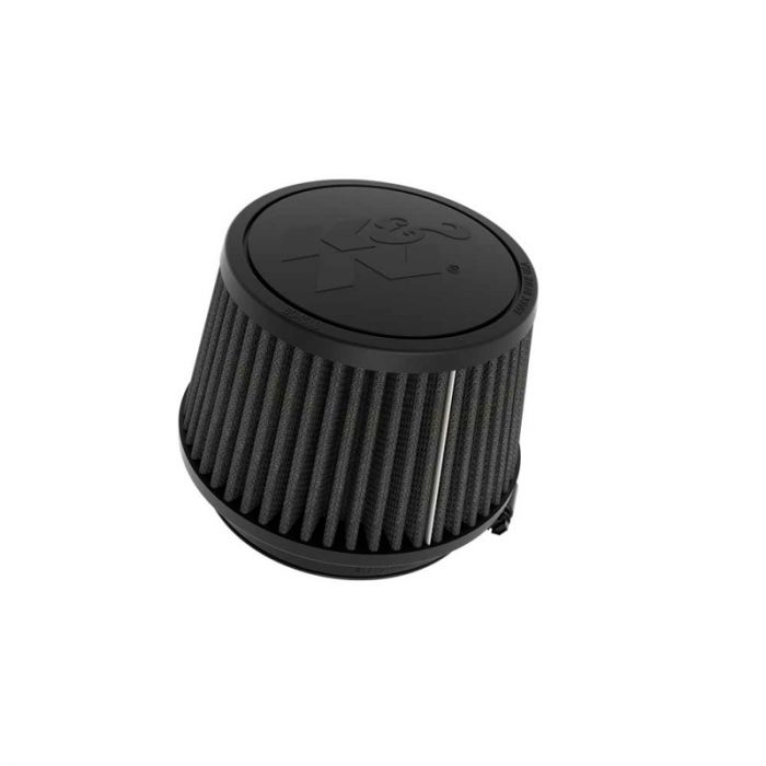 K&N Filtre à Air Noir Dryflow Universel Conique 102mm raccordement, 137mm de base, 114mm en haut, 87mm hauteur (RU-3119HBK)