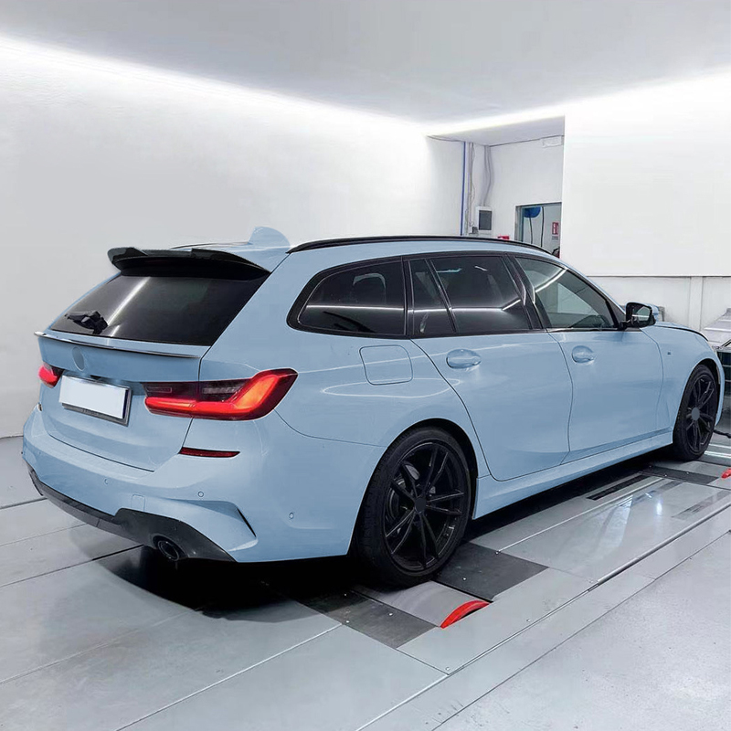 Aileron arrière inférieur sur mesure pour BMW Série 3 G21 Touring 2019- (ABS Noir Luisant)