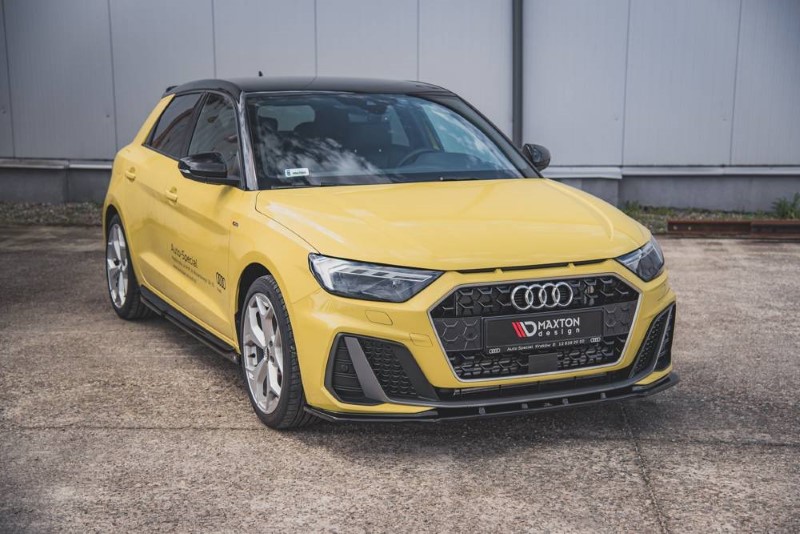 Voorspoiler Audi A1 S-LINE GB glanzend zwart V.1