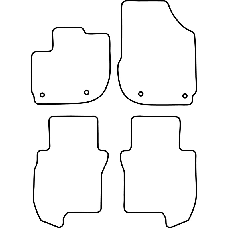 Set de tapis de sol en velours sur mesure pour Honda Jazz V 2020- incl. Crosstar