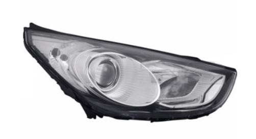 koplamp, H7+H7, elektr verstelb, links Hyundai IX35, 2010 -
