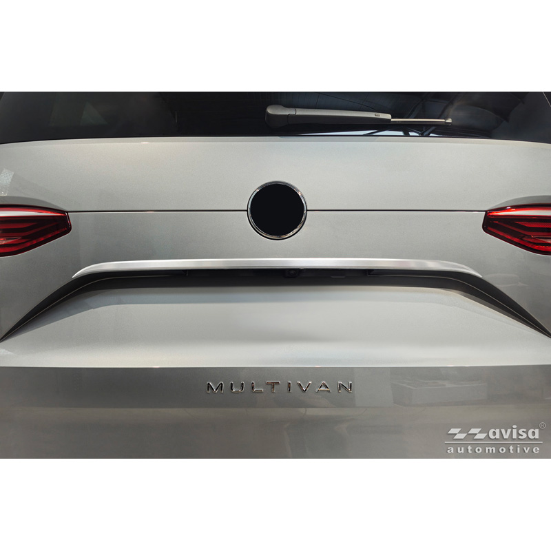 Avisa Revêtement d'habillage du hayon du coffre inox brossé sur mesure pour Volkswagen Mulivan T7 2021-