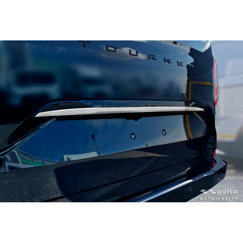 Avisa Revêtement d'habillage du hayon du coffre inox brossé sur mesure pour Ford Tourneo Custom II (V710) 2023- (avec hayon arrière)