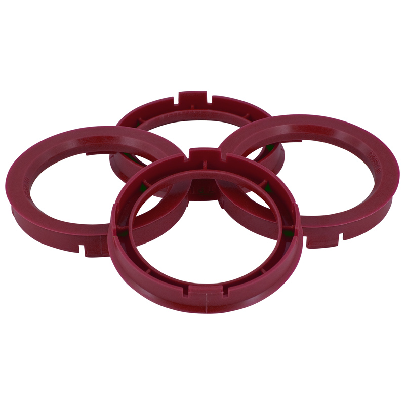 Set de Bagues de Centrage TPI - 74.1->56.1mm - Ruby Rouge
