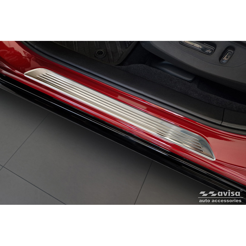 Seuils de portes inoxydable sur mesure pour Honda ZR-V (RZ4) 2023- 'Lines' - 4-pièces