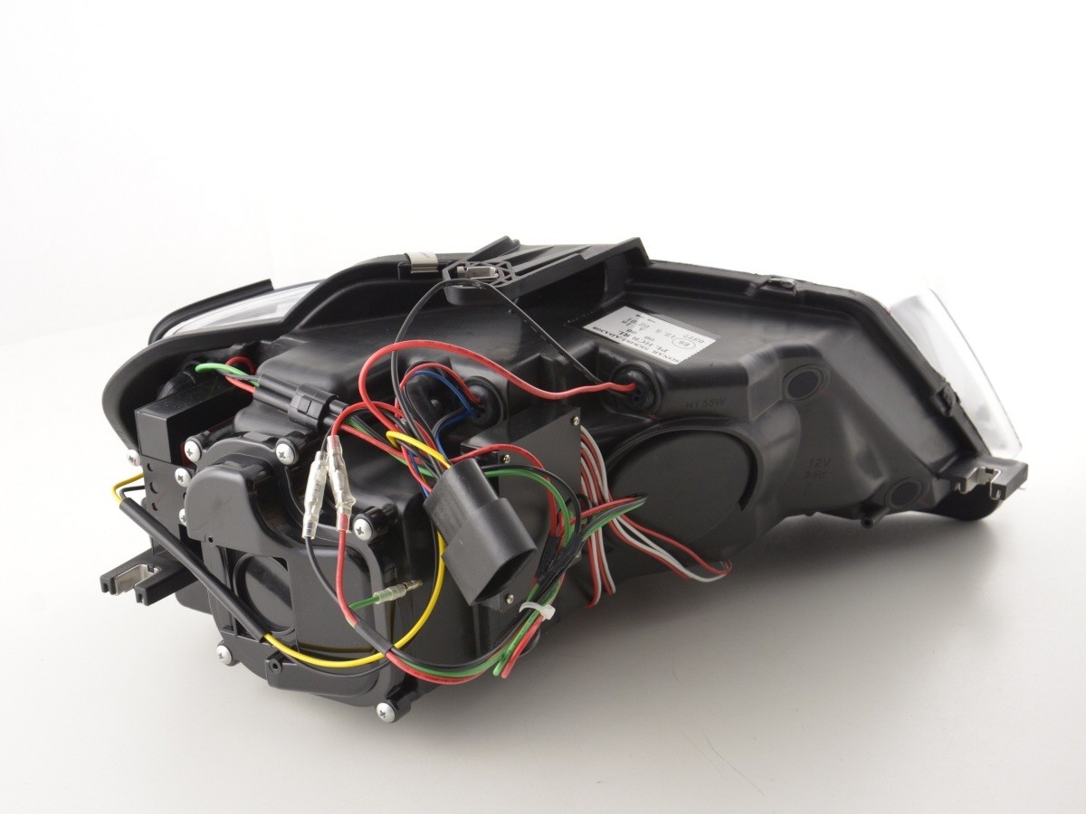 Headlights fits Audi A3 8P 08-12 Tube Light LED chome