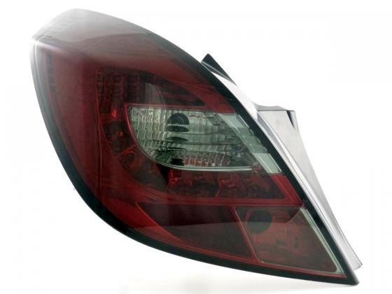 Feux arriere Opel Corsa D LED rouges/blanc