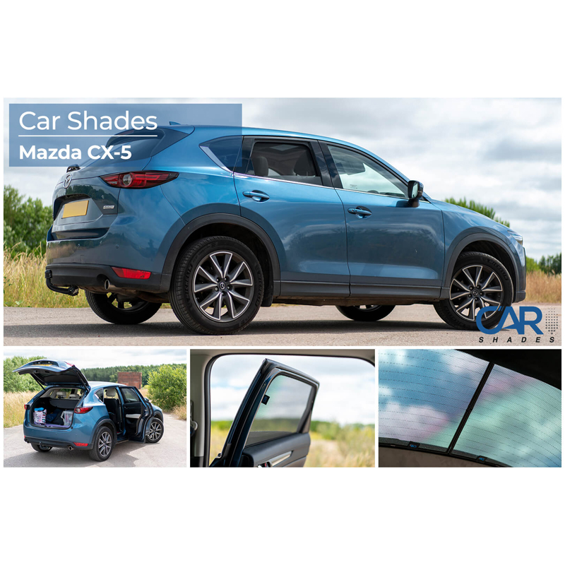 Set de Car Shades sur mesure pour Mazda CX5 2017- (6-pièces)