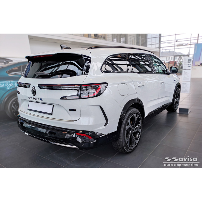 Protection de seuil arrière inox sur mesure pour Renault Espace VI E-Tech Hybrid 2023- 'Ribs'