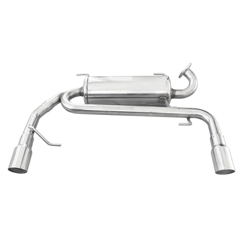 100% Inox Échappement Double sur mesure pour Suzuki Swift 1.6 16V Sport 125cv 2006- 1x80mm Racing