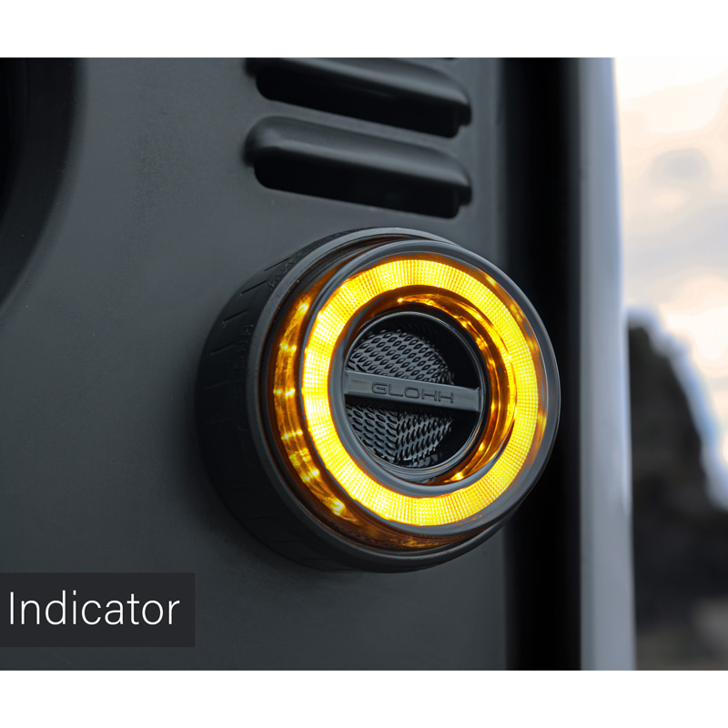 Glohh GL-2 Feux avants LED sur mesure pour Landrover 90/110 1983-1990 & Defender (LD) 1990-2016 - Claire (4-pièces)