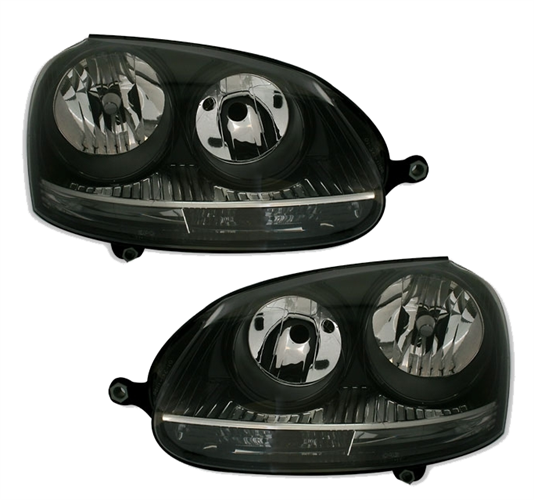Phares VW Golf V Black/cristal Electric