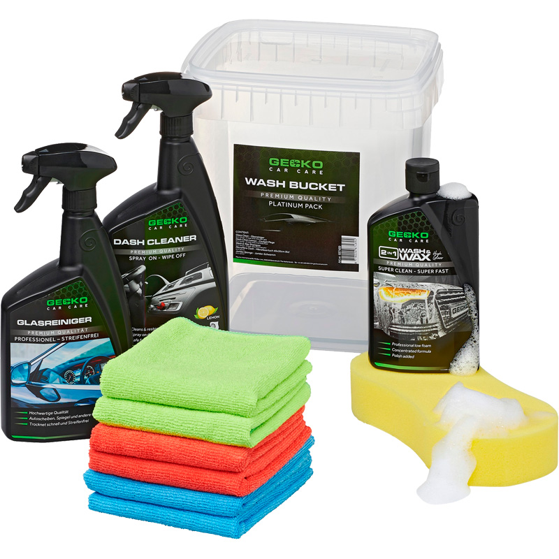 Gecko Wash Bucket Platinum Pack - lot de 6 pièces