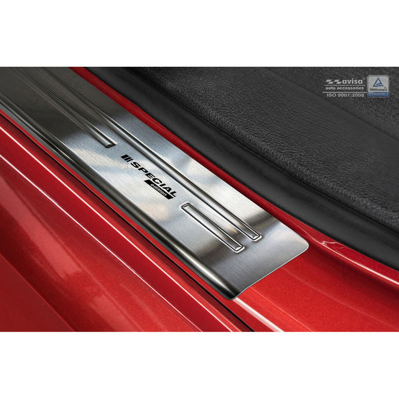 Seuils de portes inoxydable sur mesure pour BMW X6 F16 2014-2019 - 'Special Edition' - 4-pièces