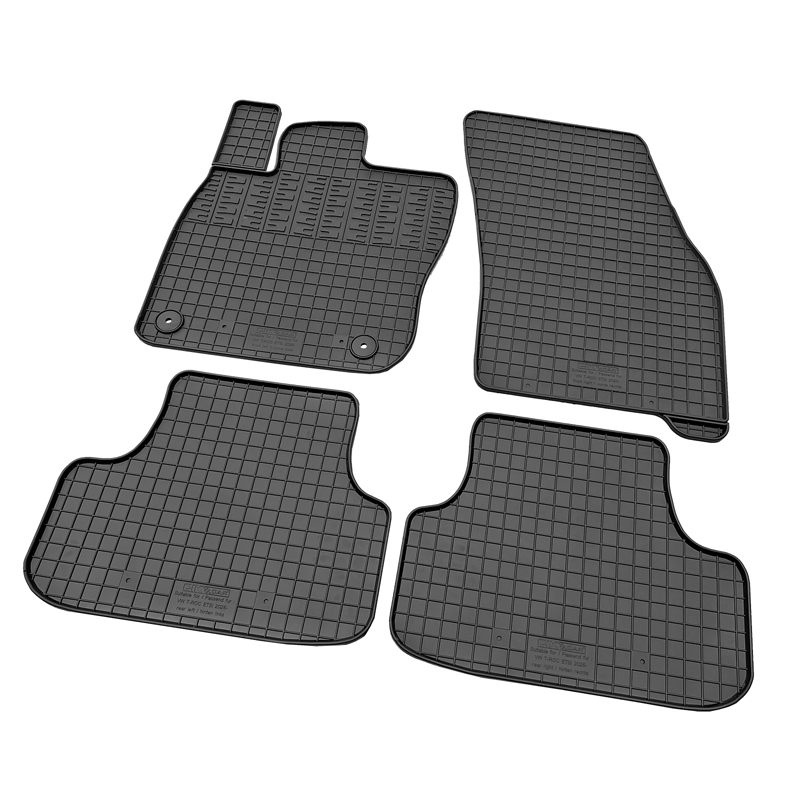 CIKCAR Set tapis de caoutchouc sur mesure pour Volkswagen T-Roc II eTSi 2025- (4-pièces + points de fixage)