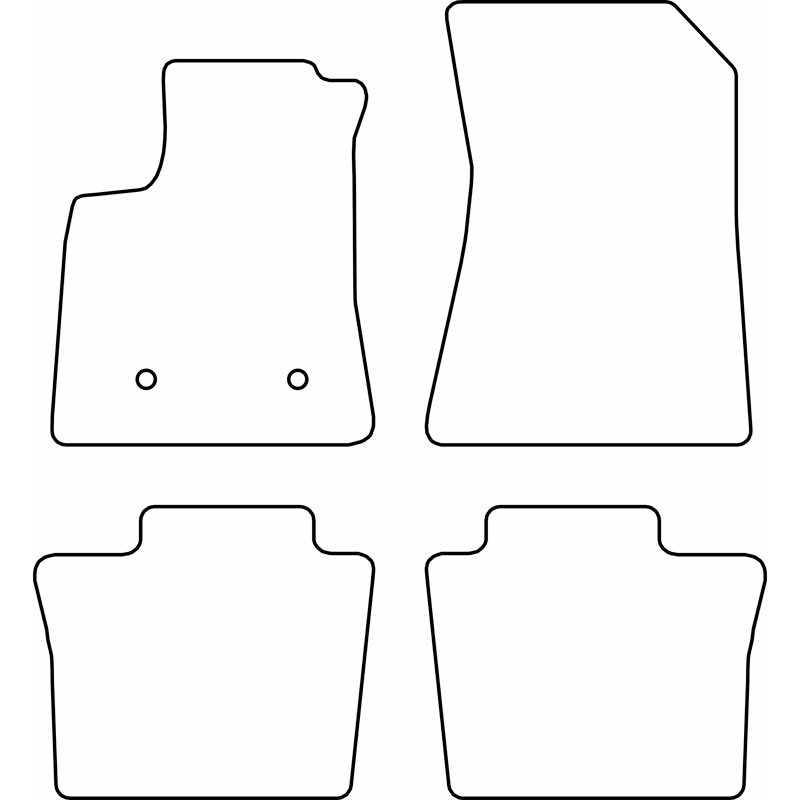 Set de tapis de sol en velours sur mesure pour Renault Espace VI E-Tech Full Hybrid 2023-