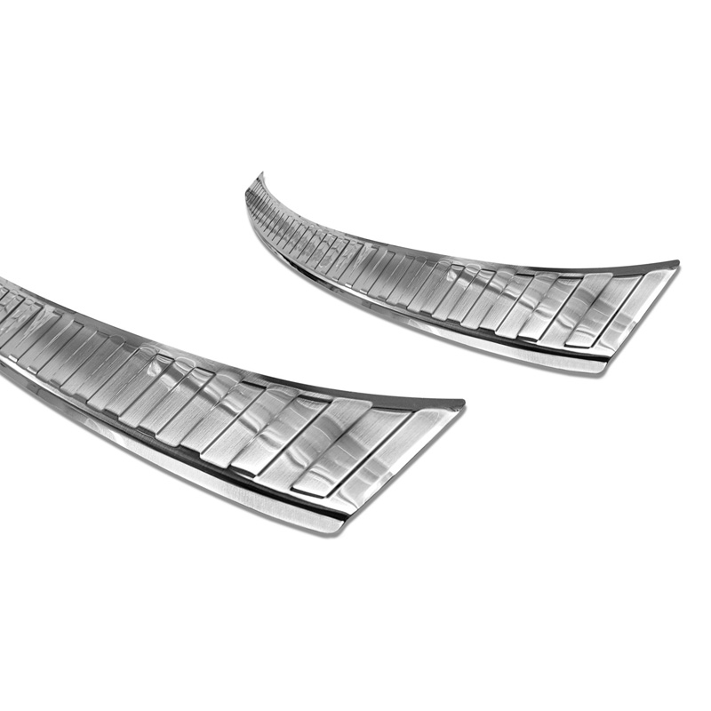 Protection de seuil arrière inox sur mesure pour Renault Clio E HB 5-portes 2019- Incl. Facelift 'Ribs'