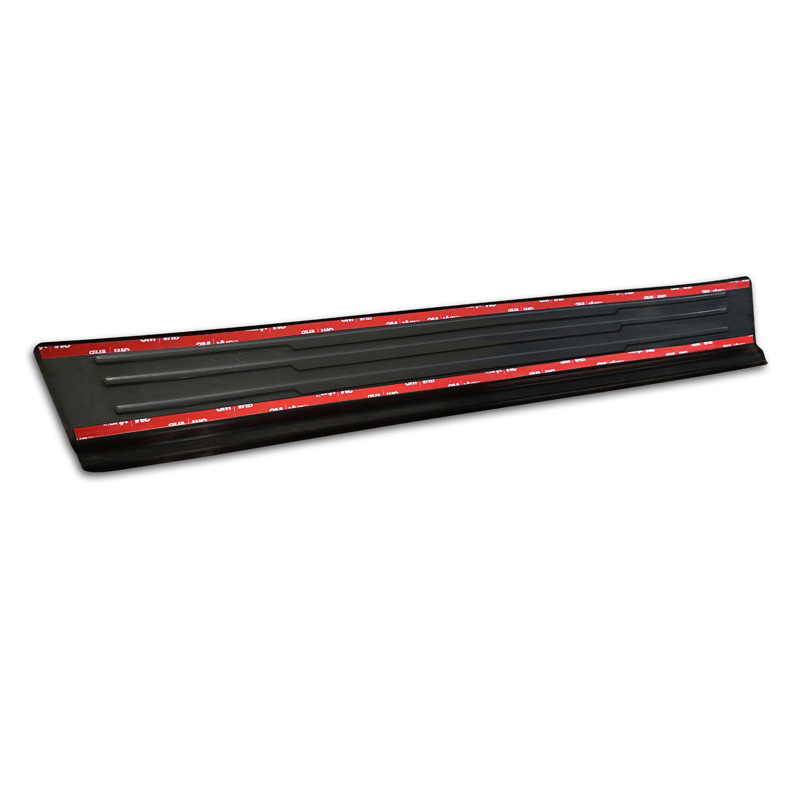 Avisa Seuils de portes inox noir sur mesure pour Peugeot 3008 III 2024- - 'Lines' - 4-pièces