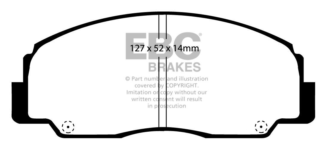 EBC Brakes DAIHATSU Fourtrak/Rugger 2.2 (F98) 93-2002 Remblokken