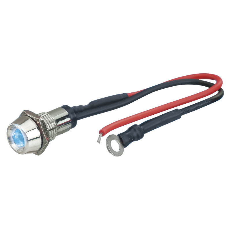 Foliatec LED Control Light chromé - ice bleu Ø = 10mm - 1 pièce