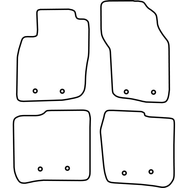 Set de tapis de sol en velours sur mesure pour Volvo S40/V40 1999-2003