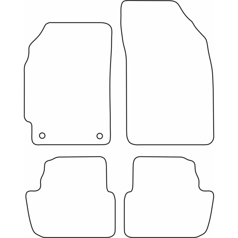Set de tapis de sol en velours sur mesure pour Chevrolet Spark 2010-2013