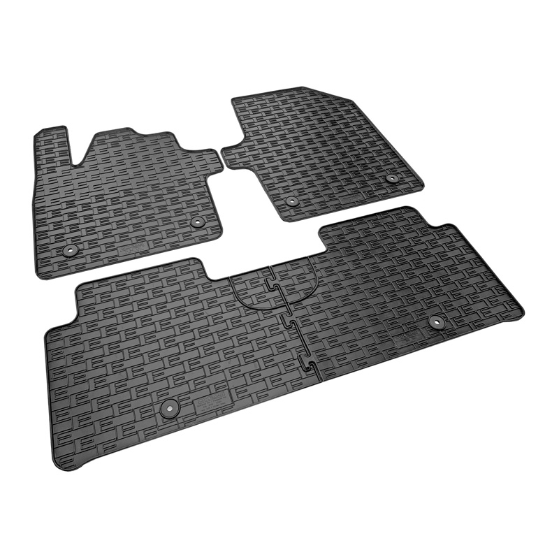 Set tapis de caoutchouc sur mesure pour Kia EV6 2021- (3-pièces + points de fixage)