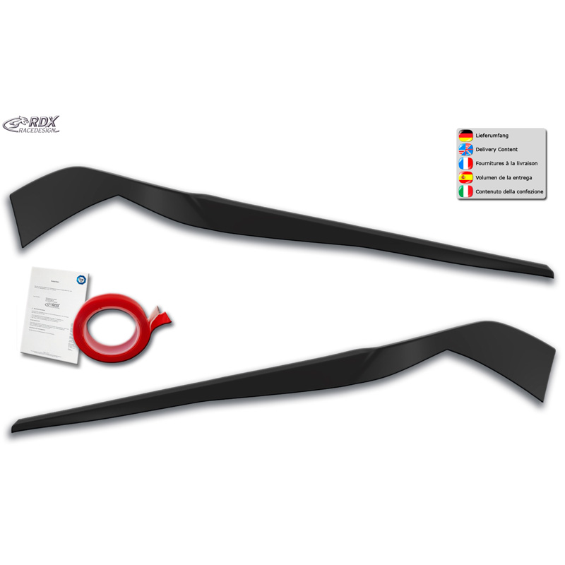 Spoilers de phares sur mesure pour BMW X1 F48 2015-2019 (ABS)