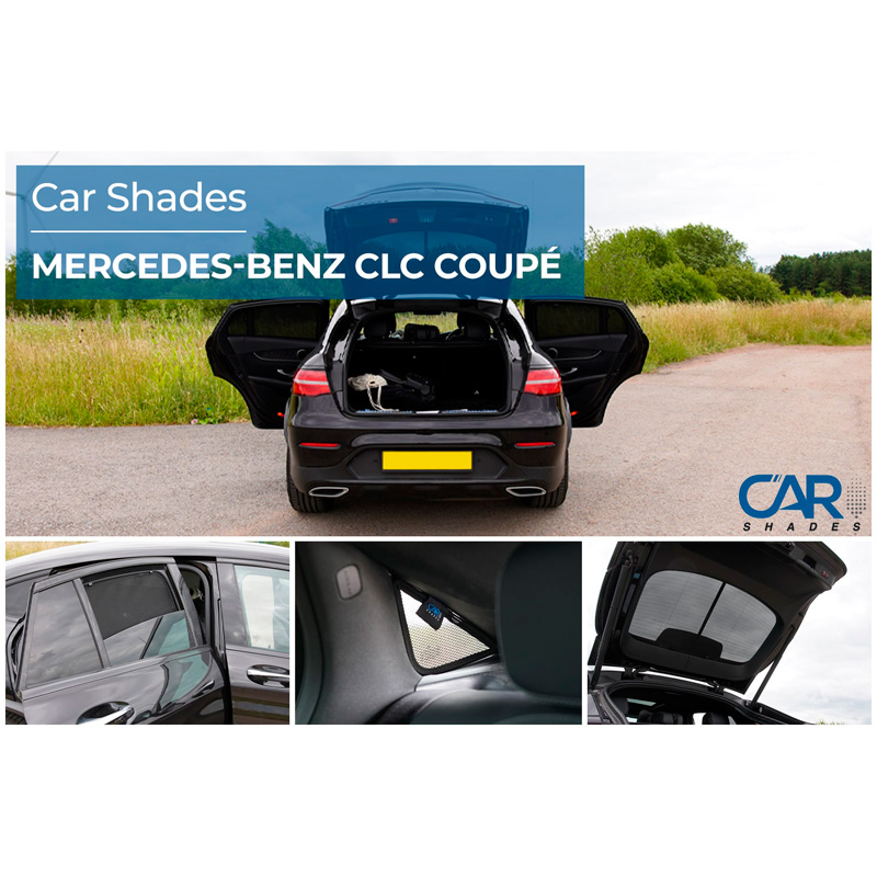 Set de Car Shades sur mesure pour Mercedes GLC Coupe (C253) 2016-2023 (8-pièces)