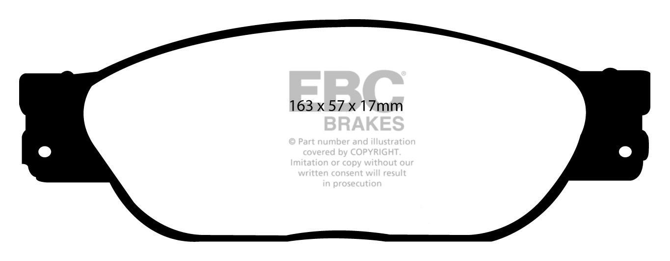 EBC Brakes JAGUAR S-Type 3.0 99-2002 Remblokken voorzijde