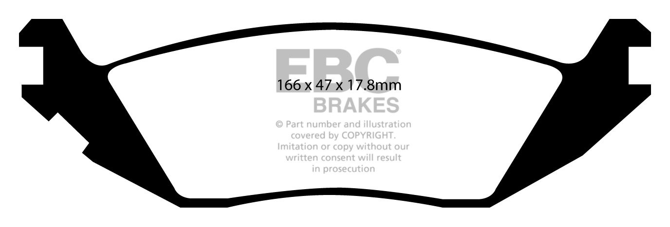 EBC Brakes DODGE (USA) Durango 3.7 2003-2006 Remblokken achterzi