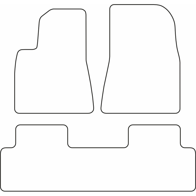 Set de tapis de sol en velours sur mesure pour Tesla Model 3 2017-2020