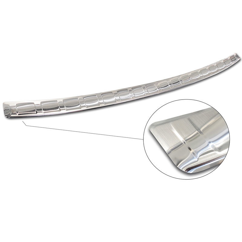 Protection de seuil arrière inox sur mesure pour Hyundai Tucson 2020-2024 & Facelift 2024- 'Ribs'