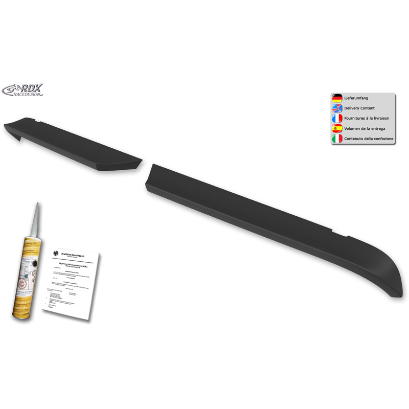 Becquet de toit sur mesure pour Volkswagen Crafter (H1) & MAN TGE (H1) 2017- (avec 2 portes arrières) (PU)