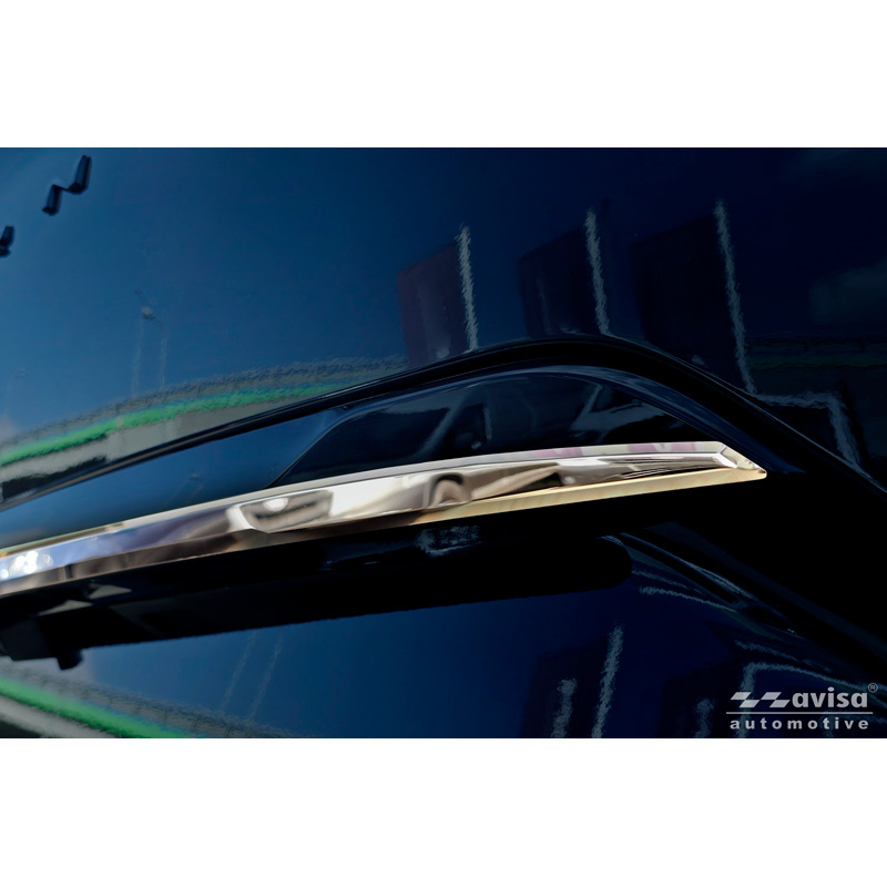 Avisa Revêtement d'habillage du hayon du coffre inox Chrome sur mesure pour Ford Tourneo Custom II (V710) 2023- (avec hayon arrière)