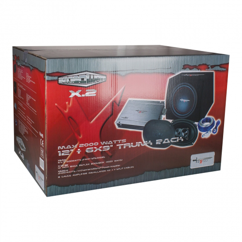 EXCALIBUR X2 Ensemble Audio Complet pour Coffre de Voiture