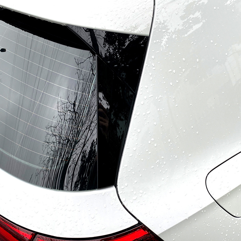 Jeu de déflecteurs d'air lunette arrière sur mesure pour Volkswagen Golf VIII HB 3/5-portes 2020- (ABS Noir Luisant)
