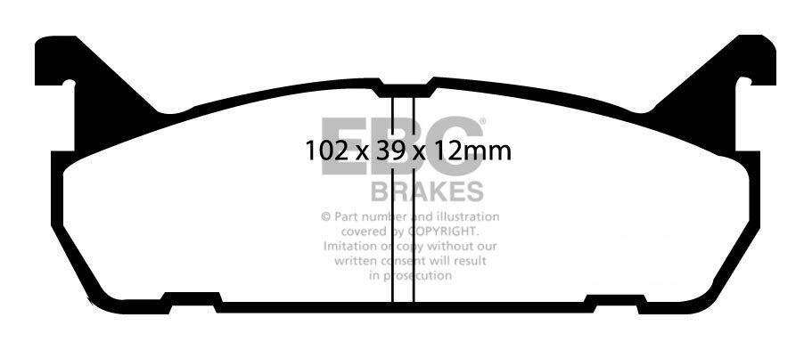 EBC Brakes MAZDA AZ-3 1.5 (ABS) 91-98 Remblokken achterzijde gre