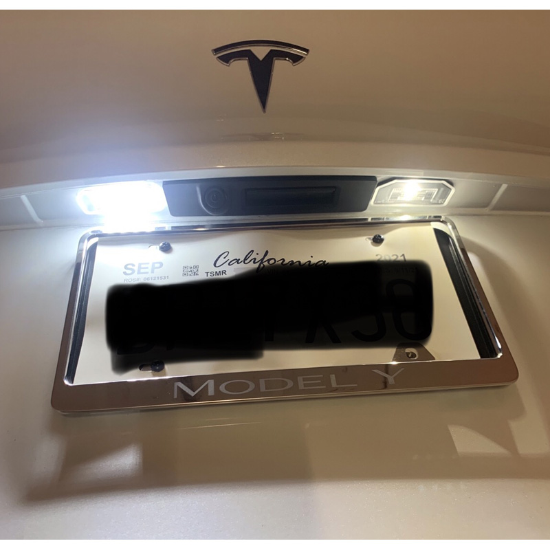 Eclairage des Plaques d'Immatriculation LED sur mesure pour Tesla Model 3 2017- & Model Y 2020- (High Output)
