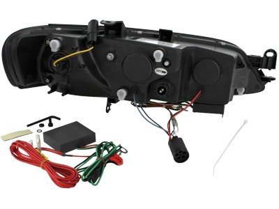 Headlights Opel Vectra B 96-98 Devil Eyes Dlite LED Black