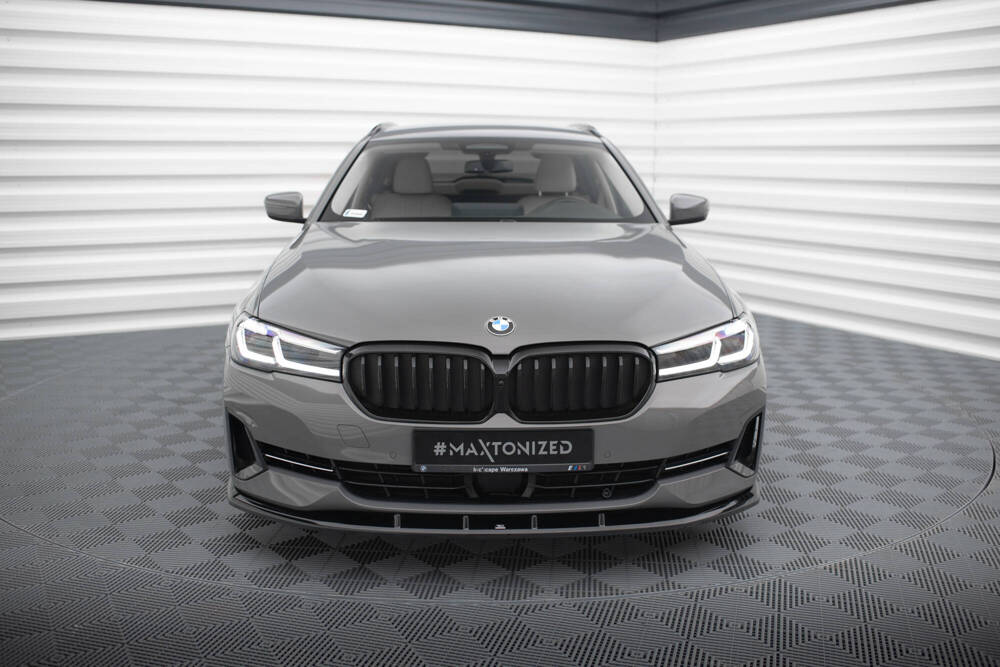 Voorspoiler V.1 BMW 5 Serie FL Maxton Glans Zwart