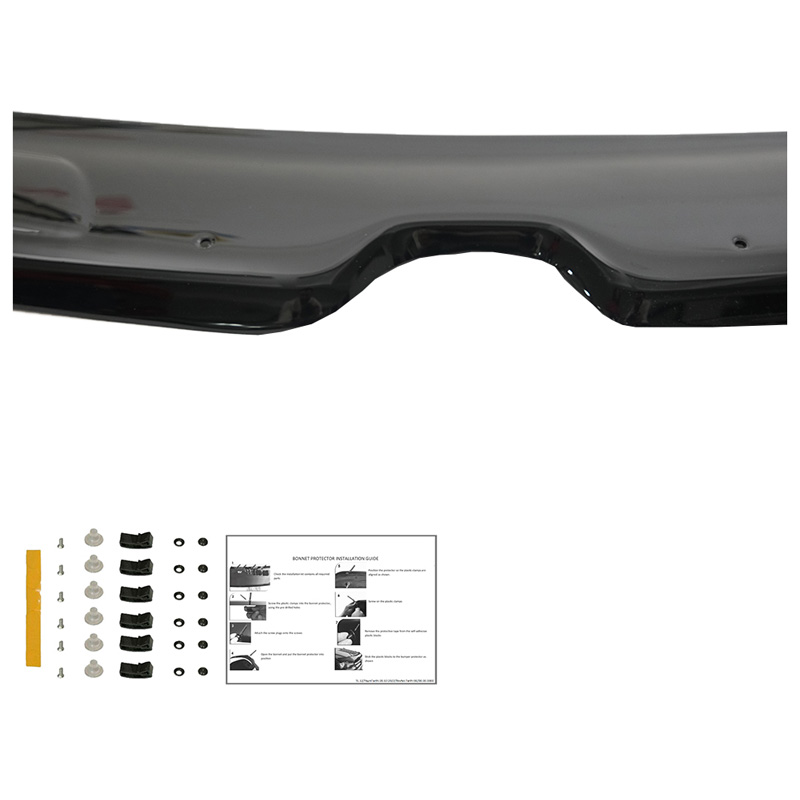 Protection du capot sur mesure pour Renault Kangoo 2ème Gen. Facelift 2014-2019 - Noir brillant