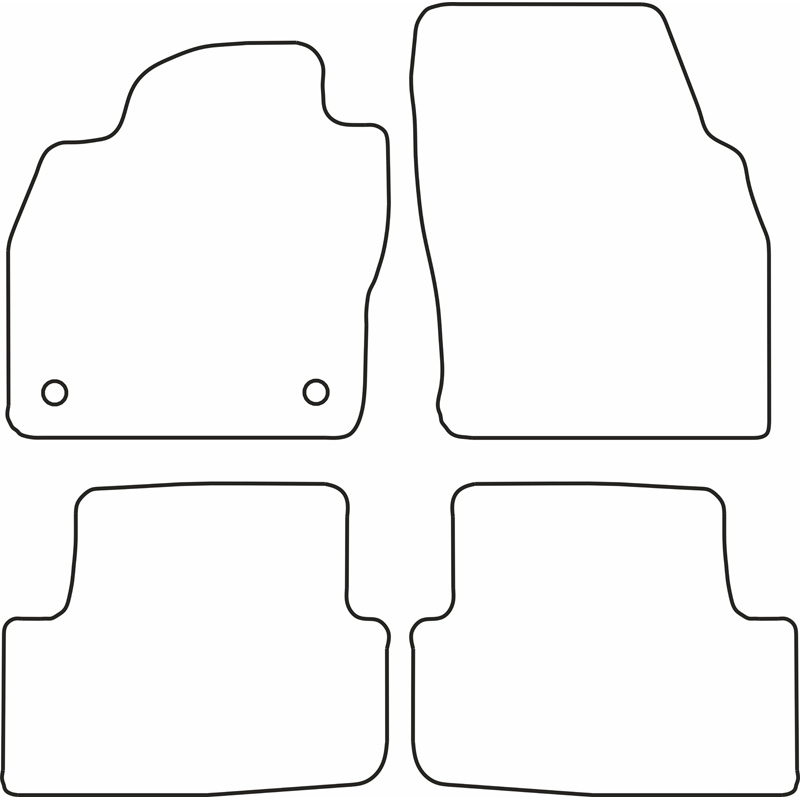 Set de tapis de sol sur mesure pour Seat Ibiza 6F / Arona 2017- & Skoda Fabia IV 2021-
